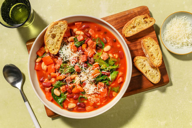 Super Quick Chorizo and Bean Stew