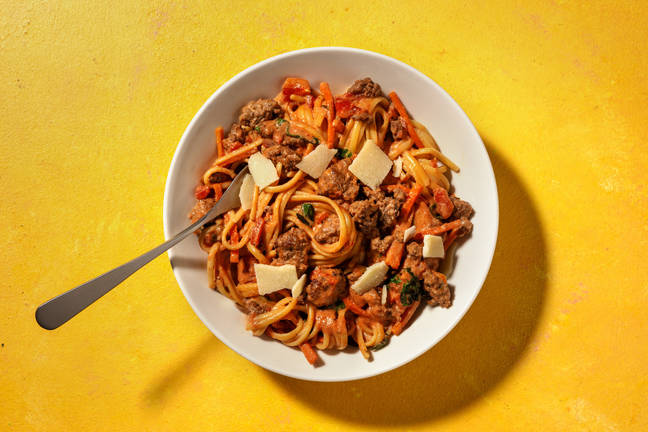 Snabblagad pasta bolognese