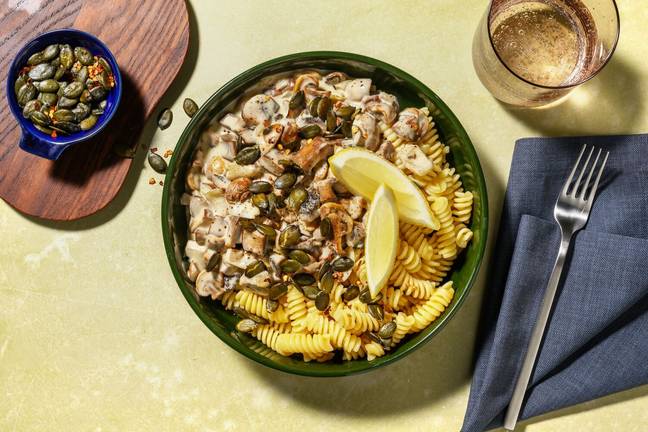 Veganes Portobello-Champignon-Stroganoff