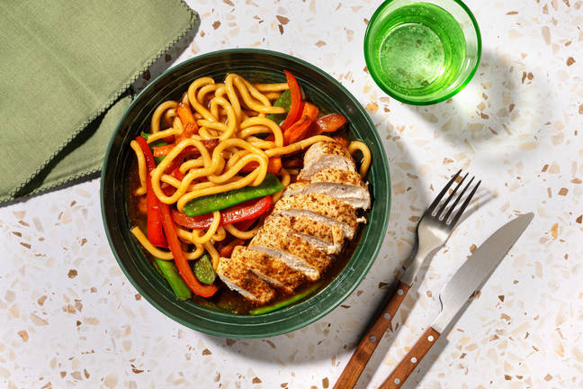 Teriyaki Chicken Udon Traybake