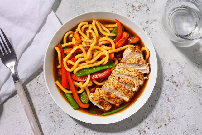 Teriyaki Chicken Udon Traybake