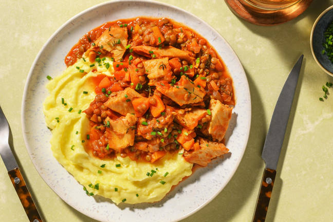 Französischer Eintopf mit veganen Filetstreifen 