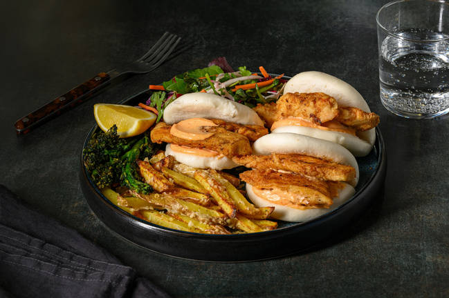 Hot Honey Fried Chicken Bao