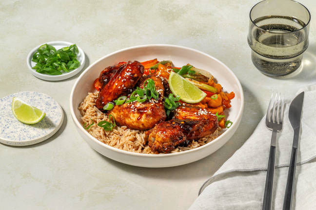 Ailes de poulet teriyaki laquées