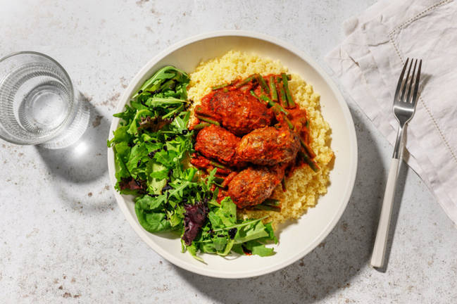 Lamb Koftas in Harissa Sauce