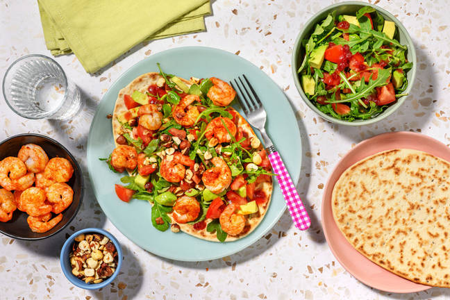 Paprika Prawn Loaded Naan