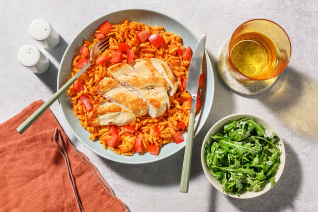 Chicken and Sun Dried Tomato Orzo