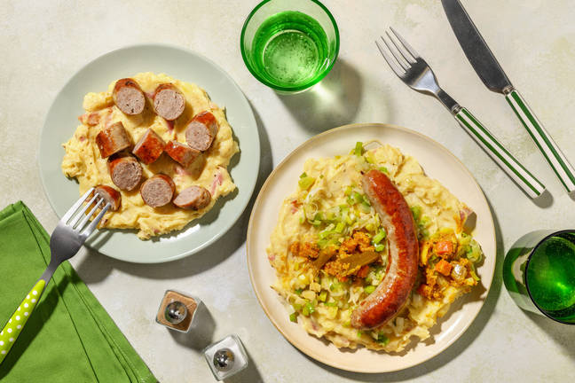 Kindvriendelijke stamppot met boerenworst en spekjes