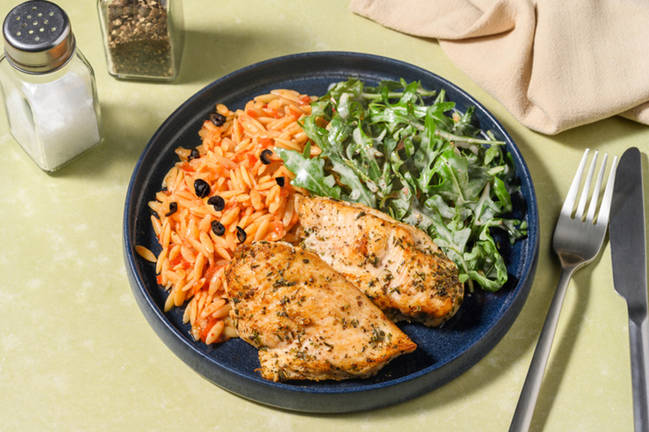 Chicken and Sun Dried Tomato Orzo