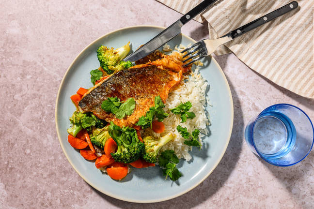 Soy-Ginger Barramundi & Rice