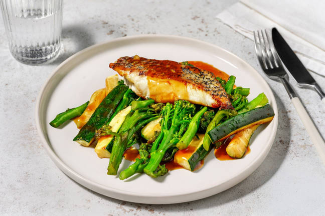 Soy-Ginger Glazed Barramundi