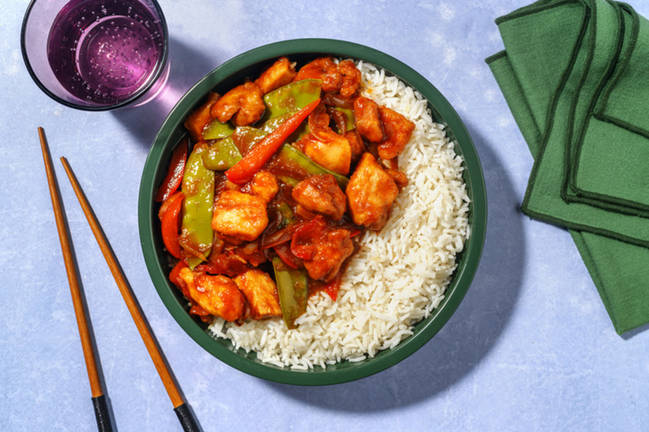 Sweet and Sticky Chicken on Rice