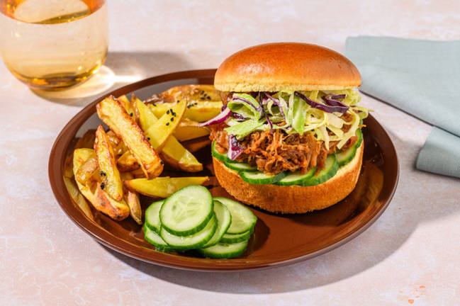 Peking-Style Hoisin Pulled Pork Burger