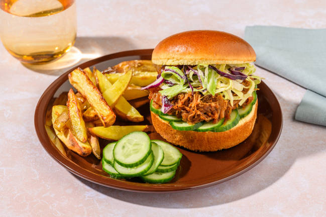 Peking-Style Hoisin Pulled Pork Burger