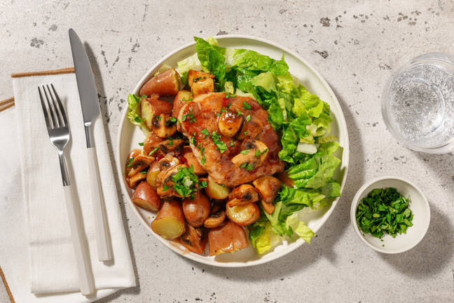 Schweinsnierstück in Wildpreiselbeer-Sauce