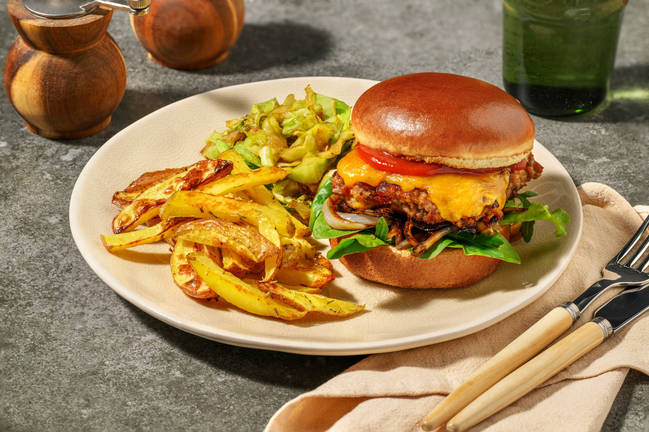 Scotland's Cheesy Square Sausage Burger