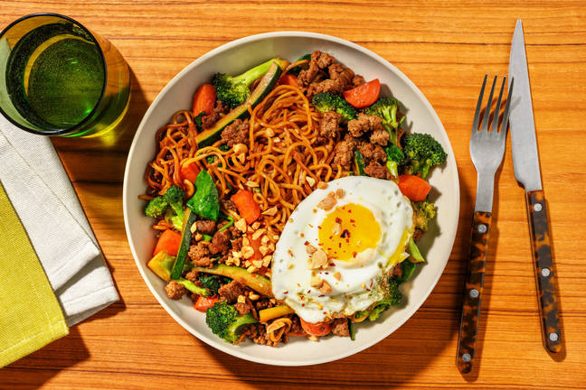 Kecap Beef-Pork & Veggie Noodle Bowl