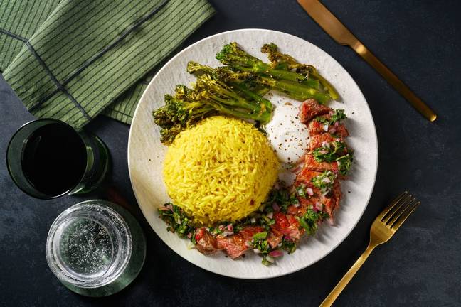 Sambal-Steak vom Weiderind mit Aprikosen-Bimi