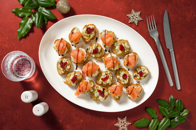 Christmas Crostini Platter