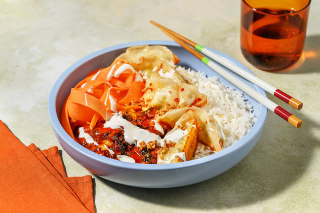 Sweet Chilli Glazed Gyoza Bibimbap