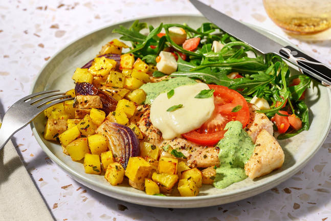 Pollo Caprese! Überbackenes Hähnchenfilet