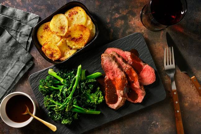 Seared Lamb Steak and Red Wine Jus