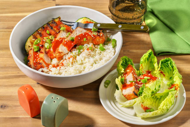 Scharfe koreanische BBQ Pork Bowl