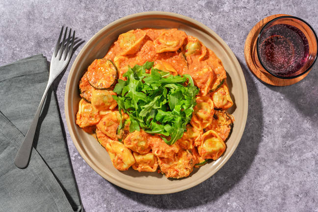 Rich and Creamy Veggie 'Nduja Tortelloni