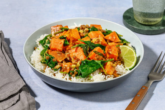 Quick Thai Inspired Lentil Curry