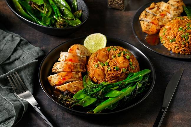 Indonesian Style Chicken and King Prawn Fried Rice