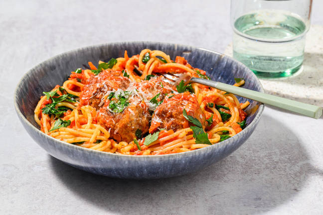 Beef Meatballs & Slurp-Tastic Spaghetti