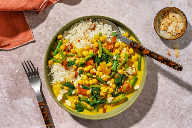 Super Quick Chickpea and Mango Chutney Curry