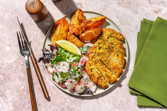 Knuspriges Kräuterschnitzel