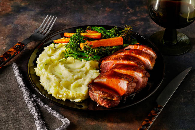 Duck à l'Orange and Spring Onion Mash