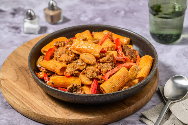 Speedy Rosemary Lamb and Mushroom Rigatoni