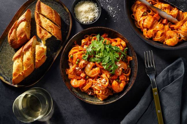 Speedy King Prawn and Chorizo Linguine