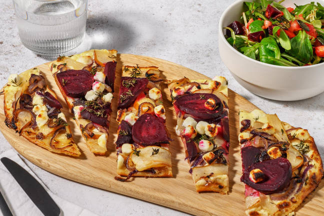 Goat's Cheese & Beetroot Flammekueche