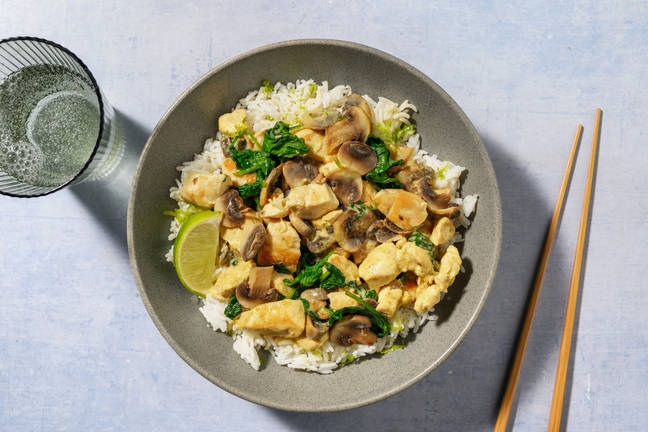 Thai Green Style Chicken and Mushroom Curry