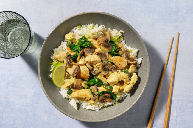 Thai Green Style Chicken and Mushroom Curry