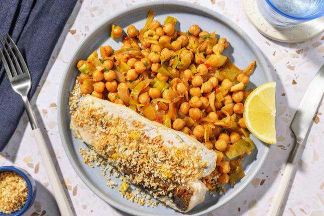 Tilapia getoppt mit Zitronen-Thymian-Panko