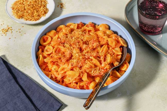 Creamy Bacon & Tomato Orecchiette