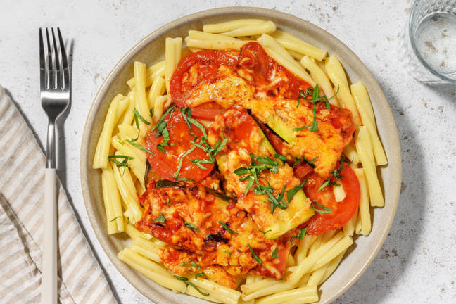 Cheesy Eggplant & Courgette Al Forno