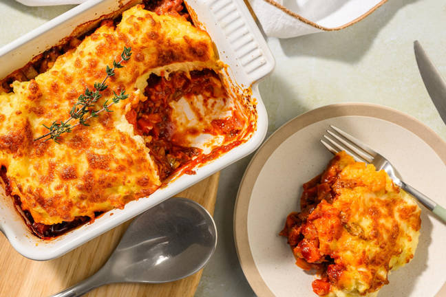 Hachis Parmentier de bœuf & porc gratiné au cheddar