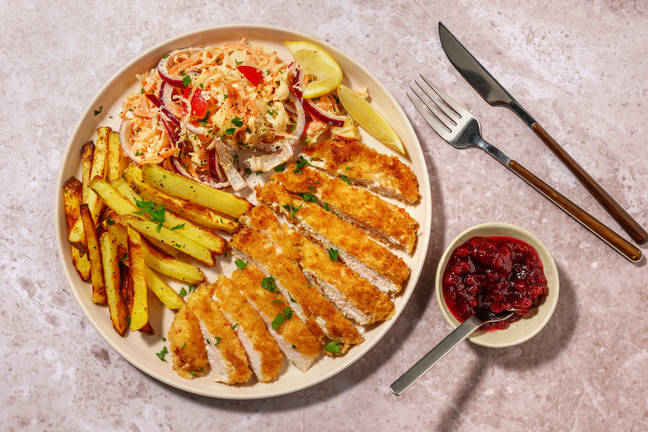 Kipschnitzel met zelfgemaakte frietjes