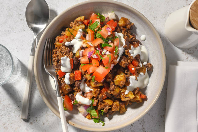 Bœuf au chipotle fumé et pommes de terre rissolées