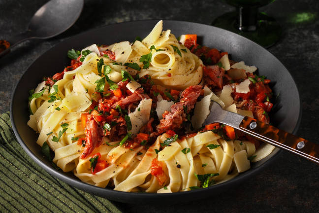 Duck Ragu with Red Wine & Fresh Tagliatelle