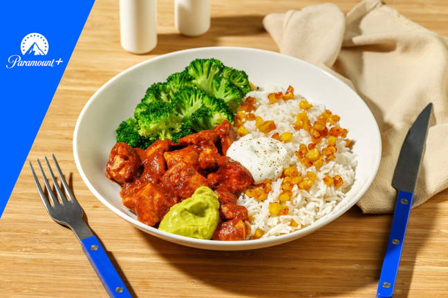 Land and Smoke BBQ Chicken Charred Corn Rice Bowl