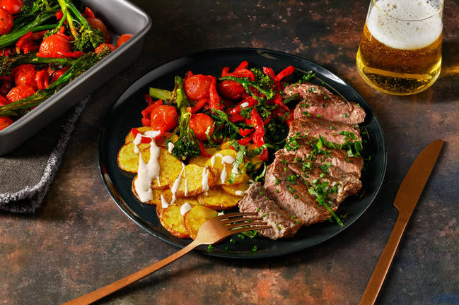 Steak met zelfgemaakte kruidenboter