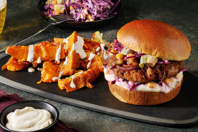 Veal Burger Deluxe with Zesty Avocado Salsa & Cheesy Wedges