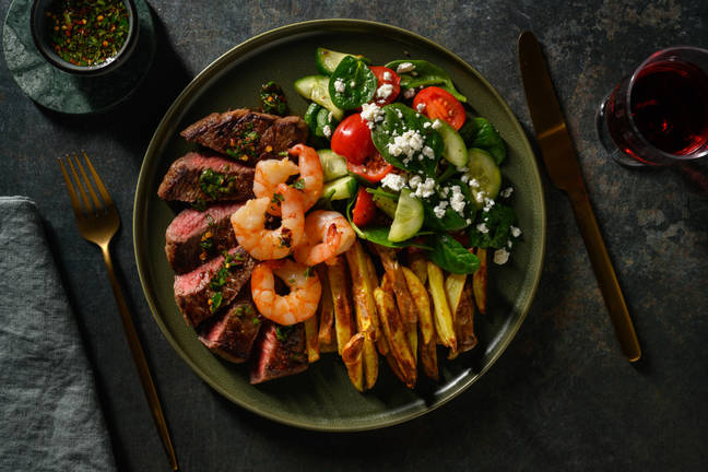 Chimichurri 21 Day Aged Rump Steak Surf and Turf